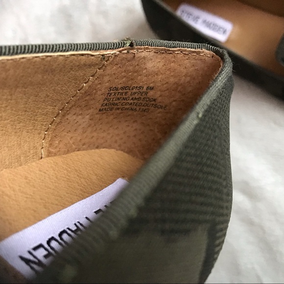 NWT Steve Madden Sol Loafer Camouflage Green 6 NIB - Picture 7 of 11